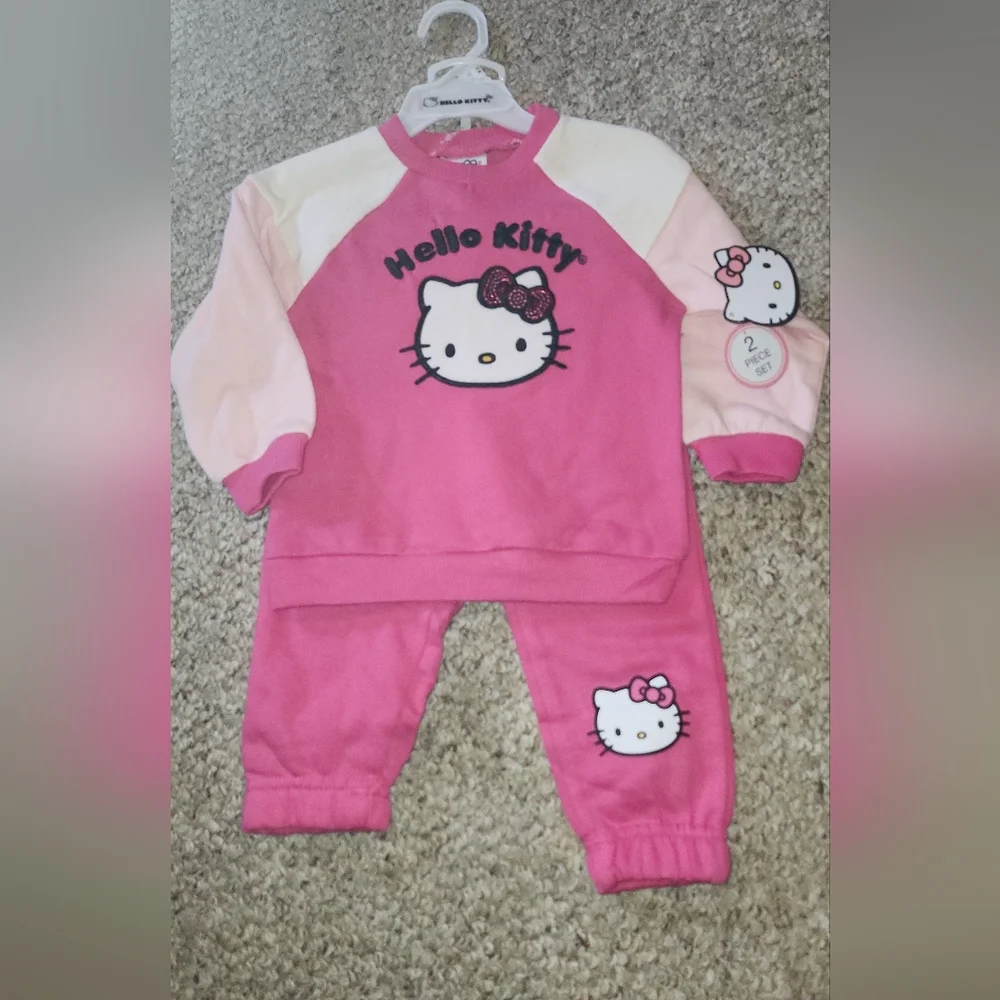 Hello Kitty Pink Kids Matching Set - Picture 1 of 2